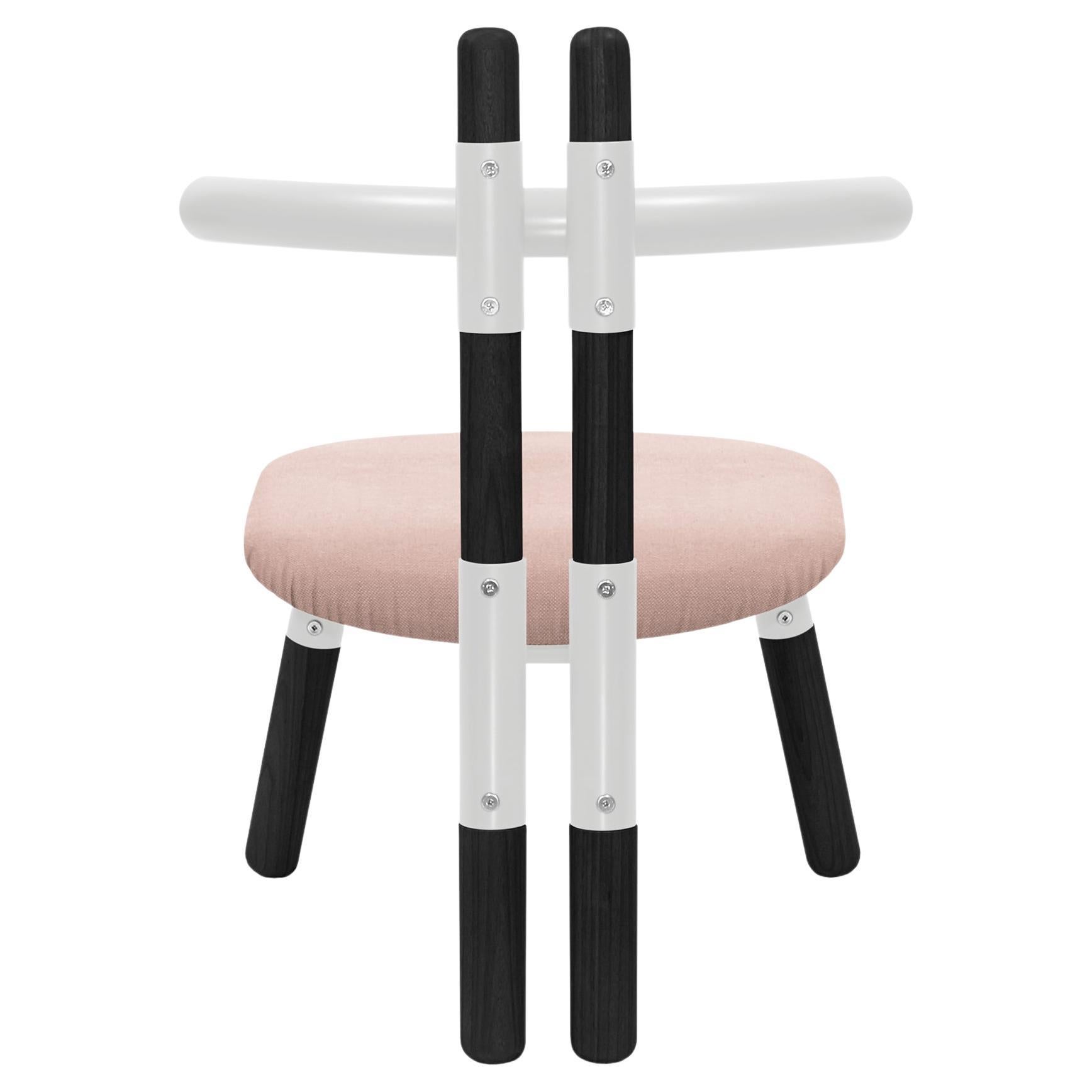 Gepolsterter PK13-Sessel, Stahlstruktur und ebonisierte Holzbeine von Paulo Kobylka