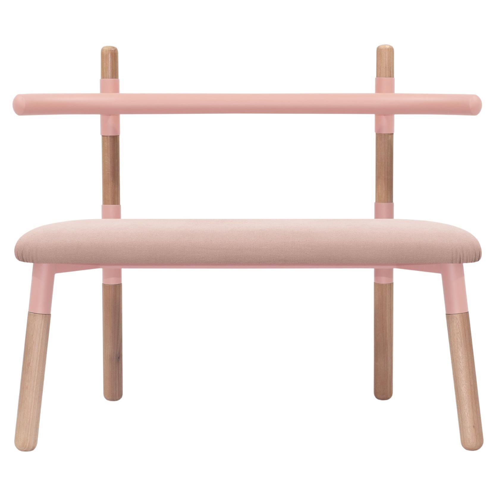 Upholstered PK14 Double Chair, Steel Structure and Wood Legs by Paulo Kobylka