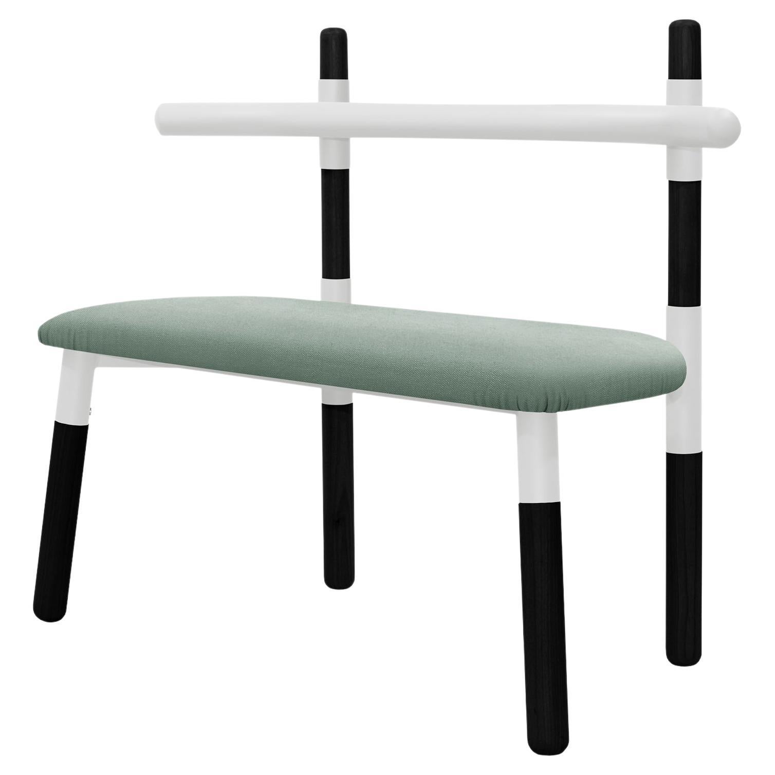 Upholstered PK14 Double Chair, Steel Structure & Ebonized Legs by Paulo Kobylka For Sale