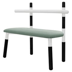 Upholstered PK14 Double Chair, Steel Structure & Ebonized Legs by Paulo Kobylka