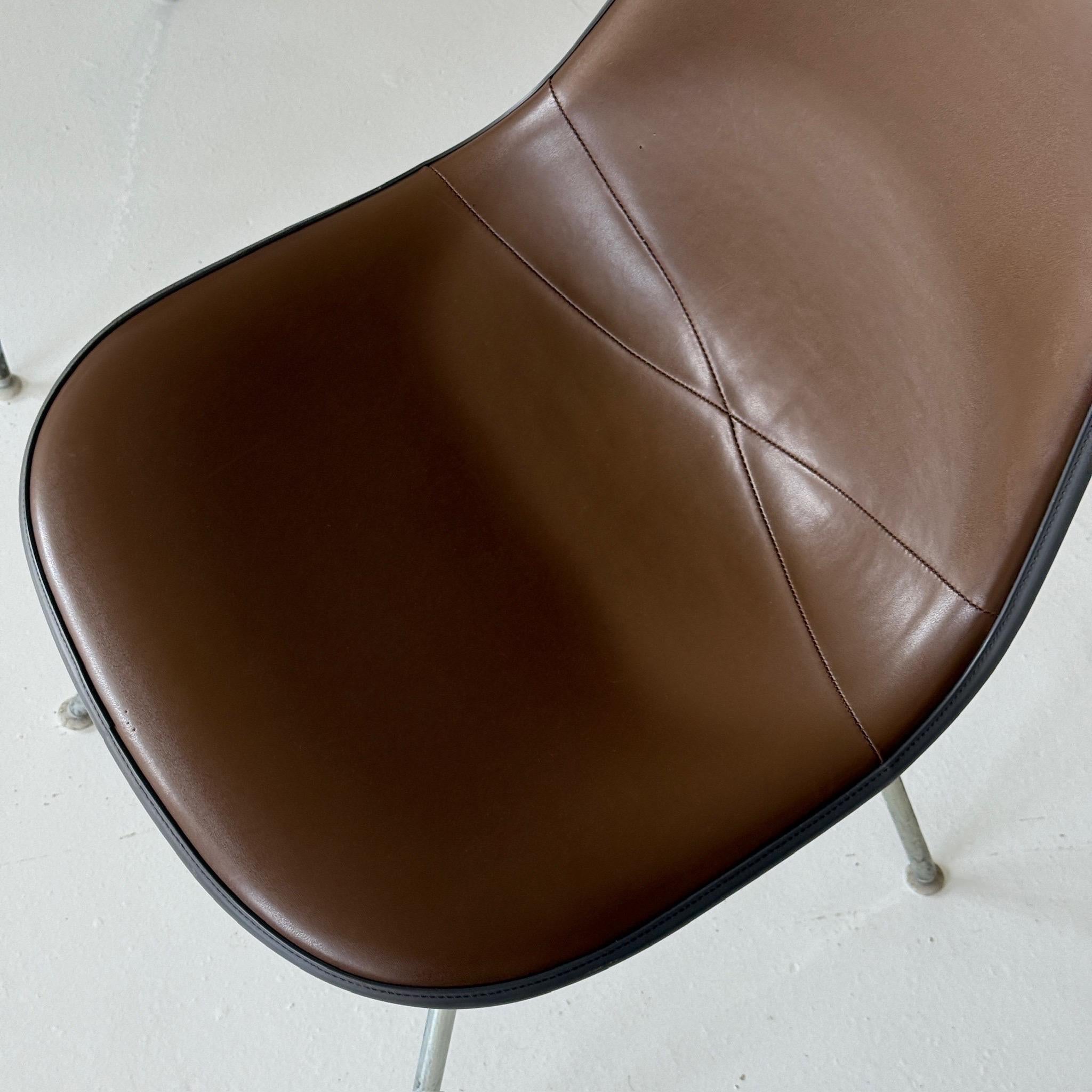 American Upholstered Shell Chairs by Charles + Ray Eames for Herman Miller For Sale