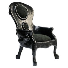 Upholstered Shell Lounge Chair by Brent Warr Studios