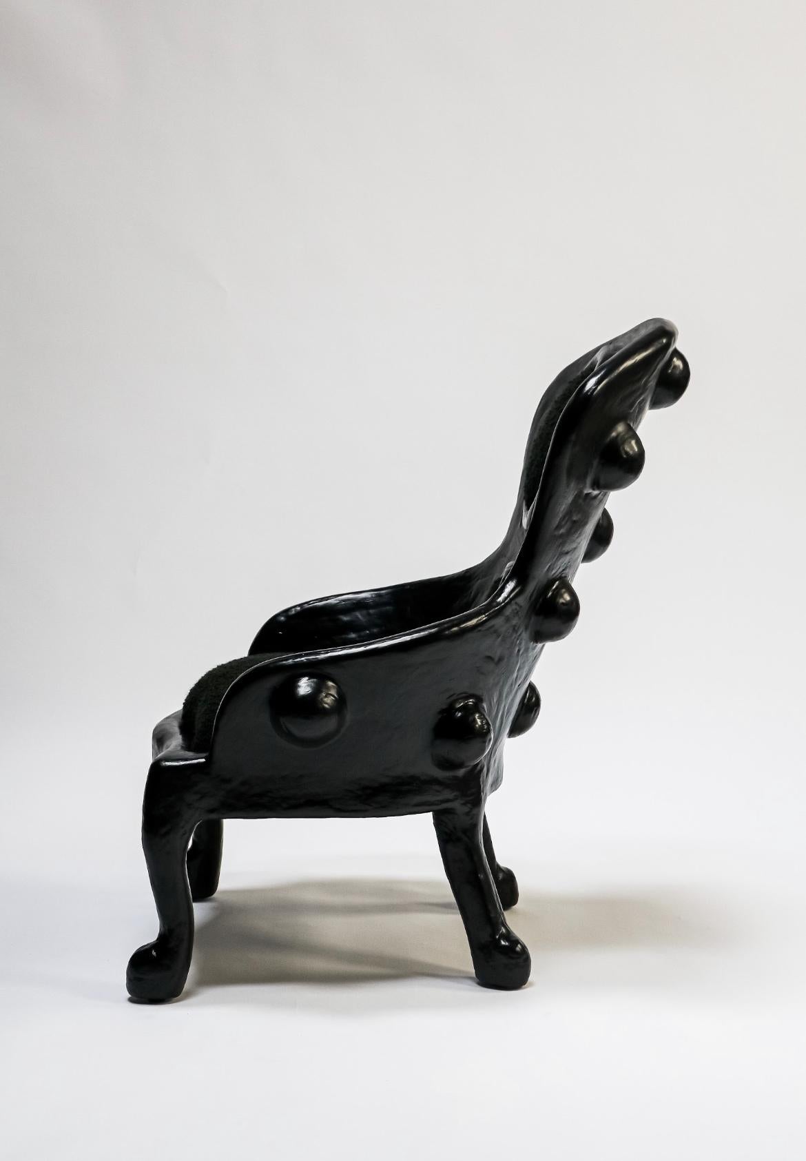 Upholstered Shell Lounge Chair - Low Arms, by Brent Warr Studios Estadounidense en venta