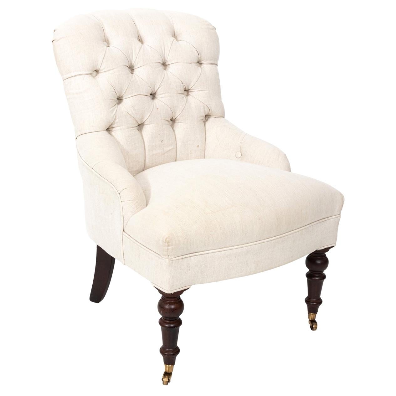 Upholstered Slipper Chair