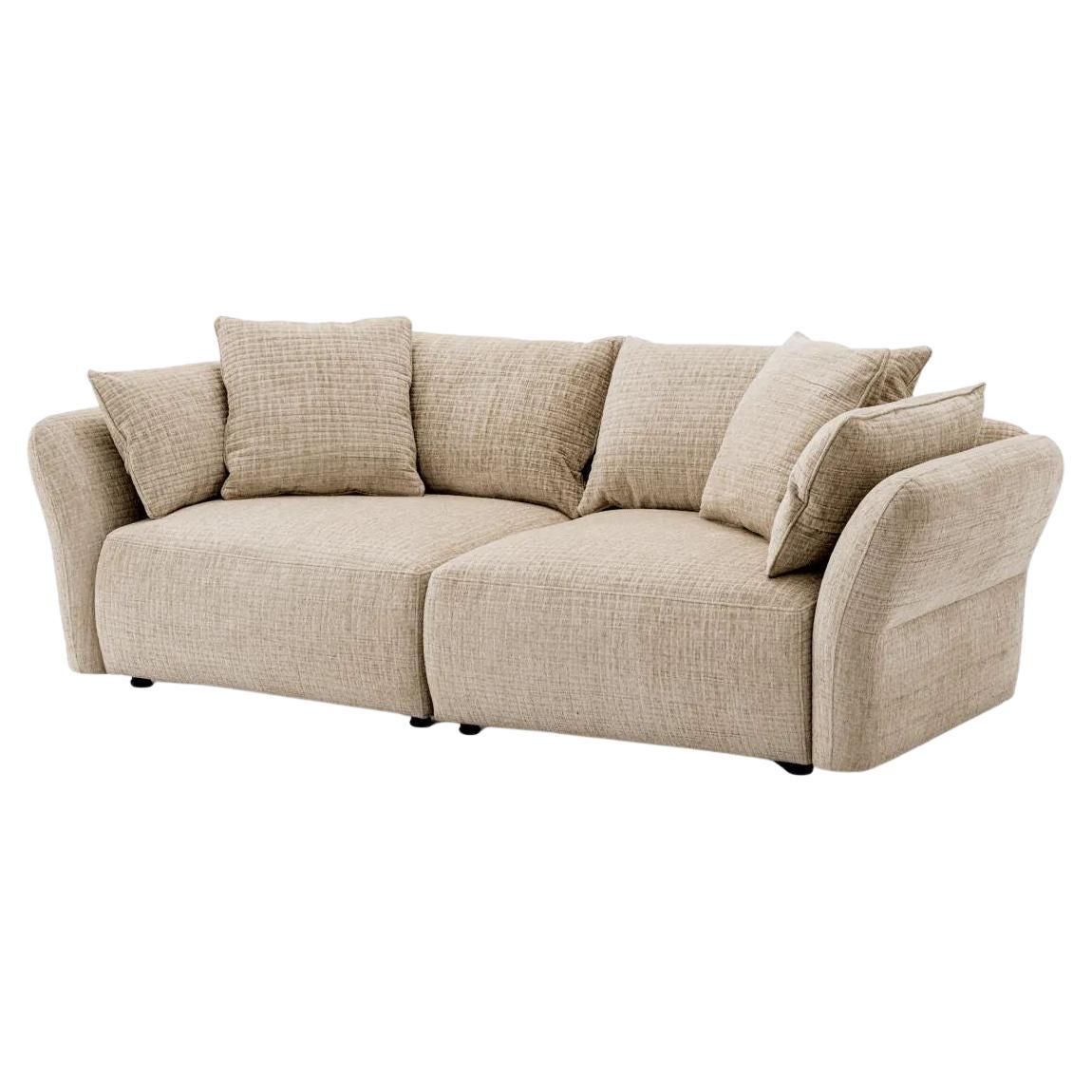 Upholstered Sofa Cream Color