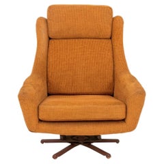 Upholstered Spring Recliner Armchair, 1970s