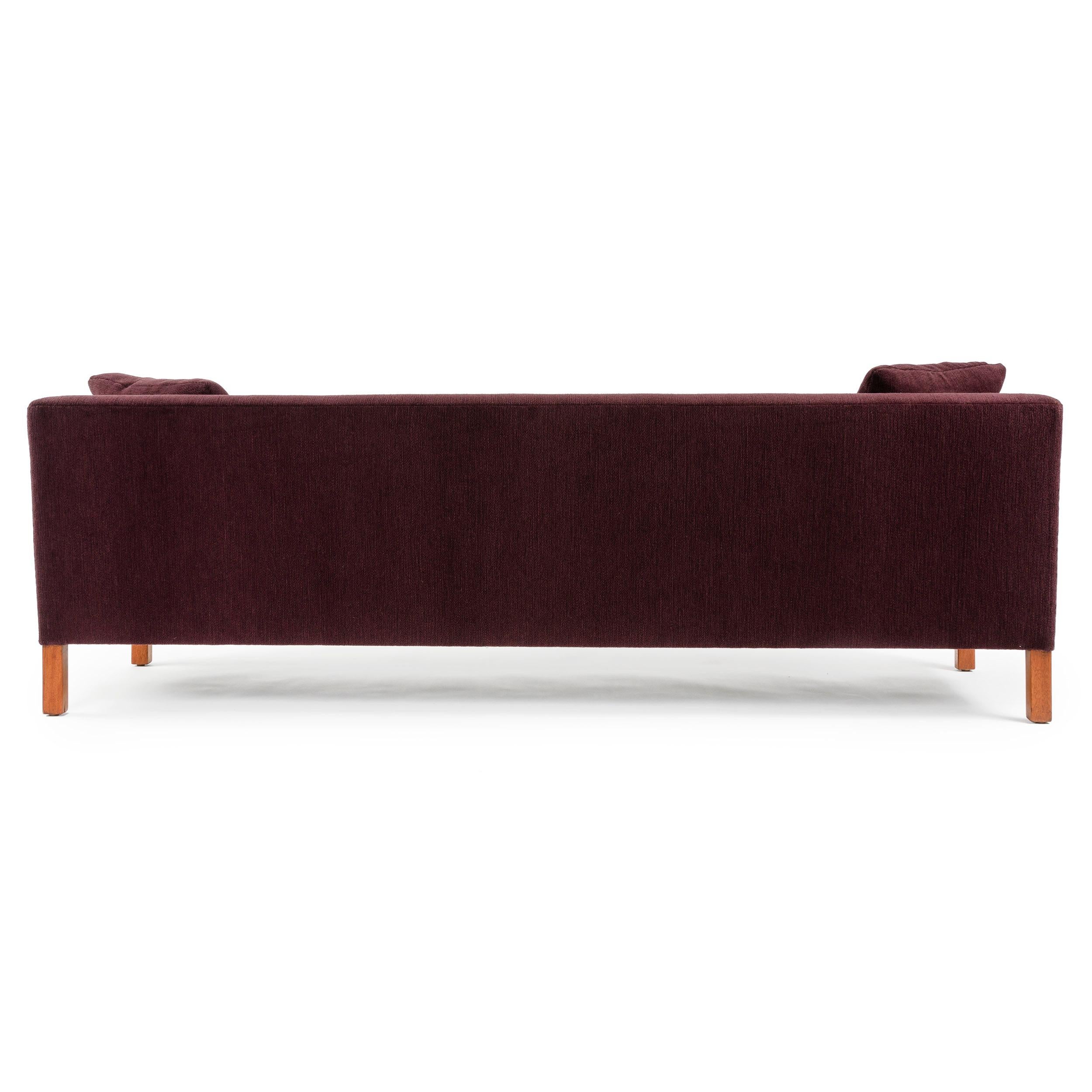 Mid-20th Century Upholstered Square Arm Sofa by Edward Wormley for Dunbar