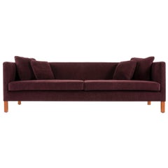 Upholstered Square Arm Sofa by Edward Wormley for Dunbar