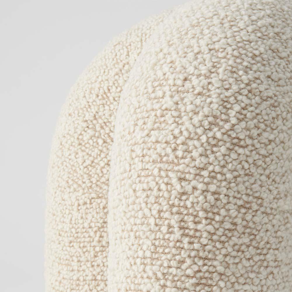 Other Upholstered Stitch Stool Boucle For Sale