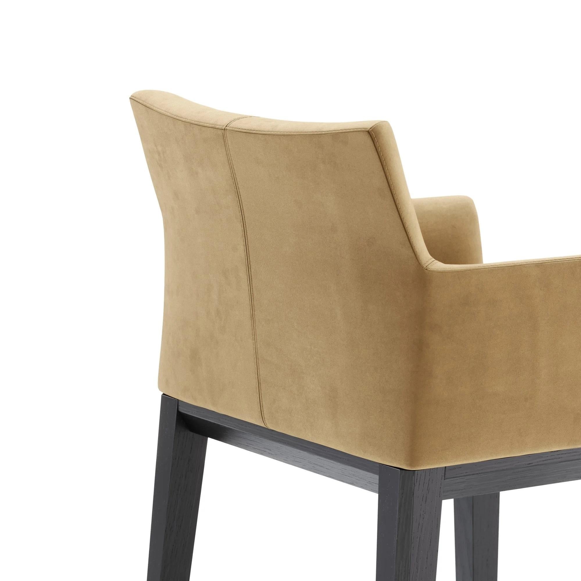 Upholstered Stool Offered in Solid Wood Structure 3