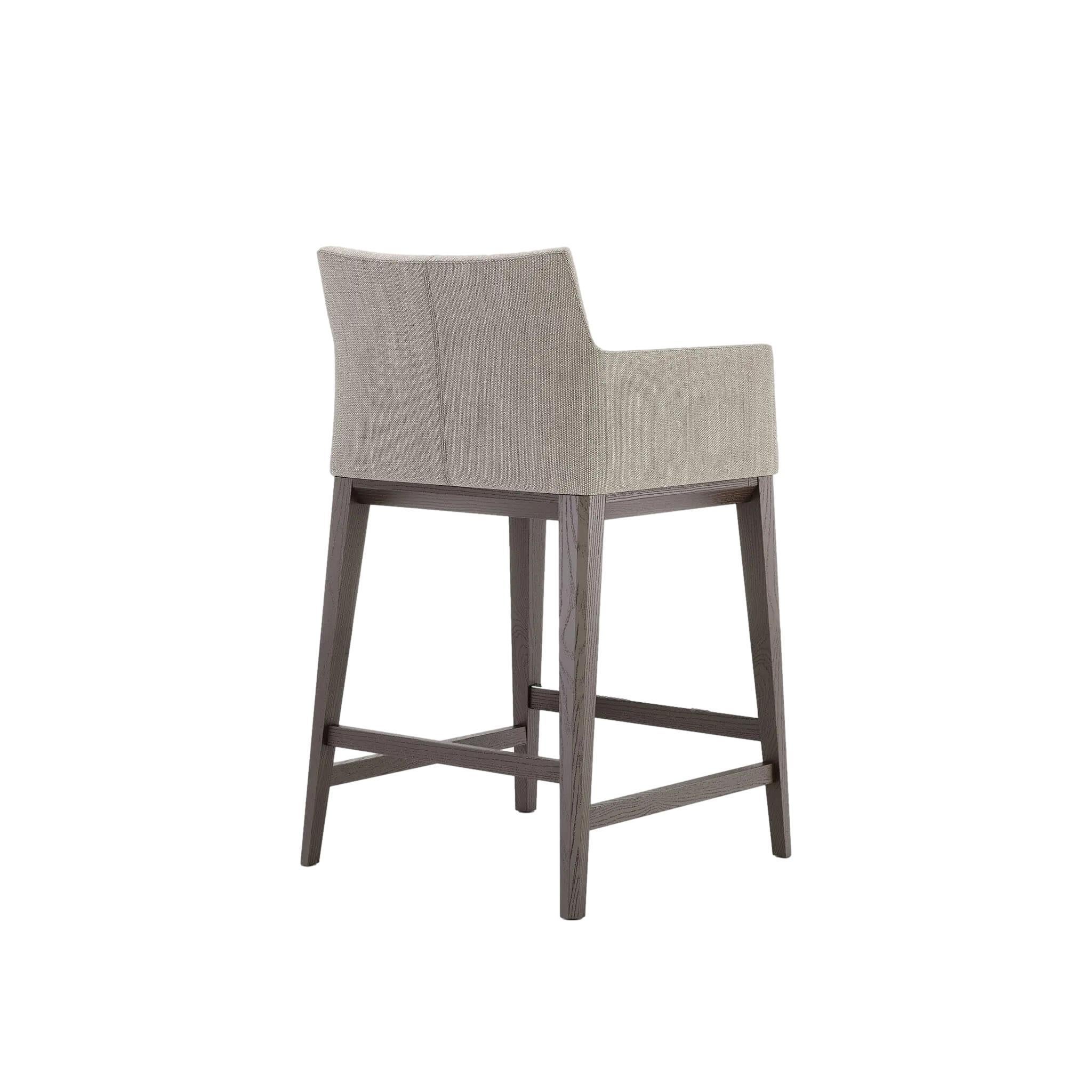 Upholstered Stool Offered in Solid Wood Structure 5