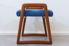 Upholstered Stool Swiss Teak, 1960s