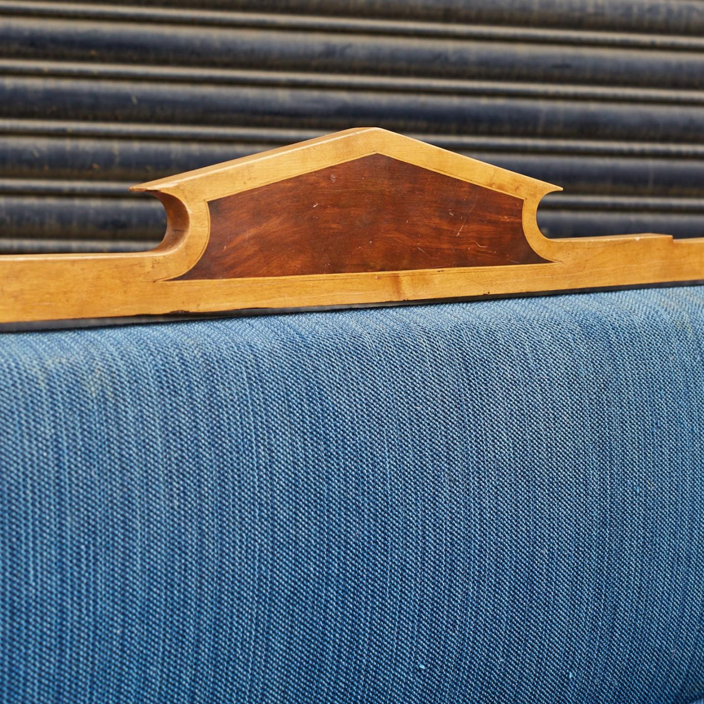 Maple Upholstered Swedish Bench
