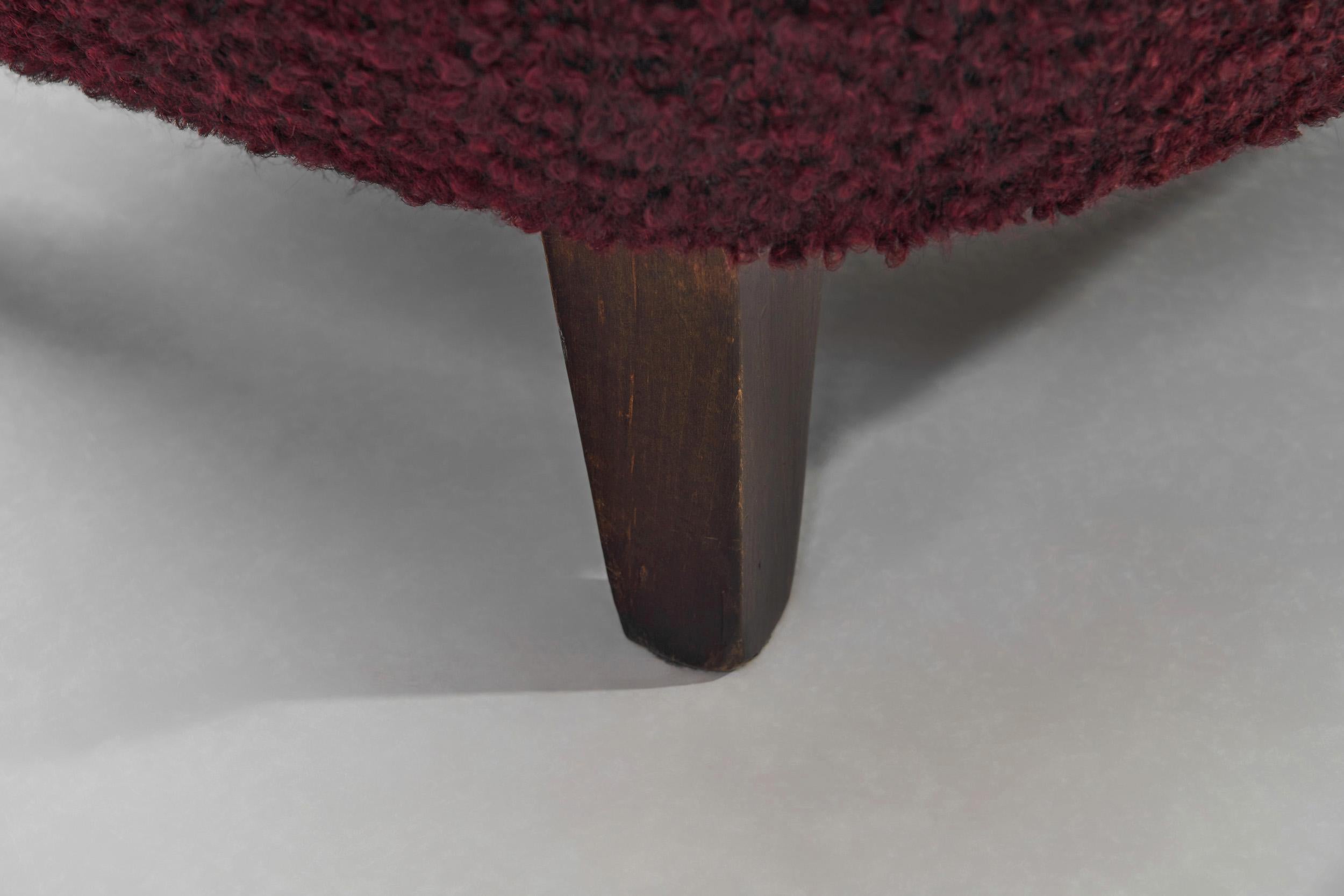 Fauteuil de salon moderne suédois tapissé, Suède, années 1940 en vente 10