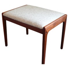 Upholstered teak ottoman/stool - KS Møbler, Denmark