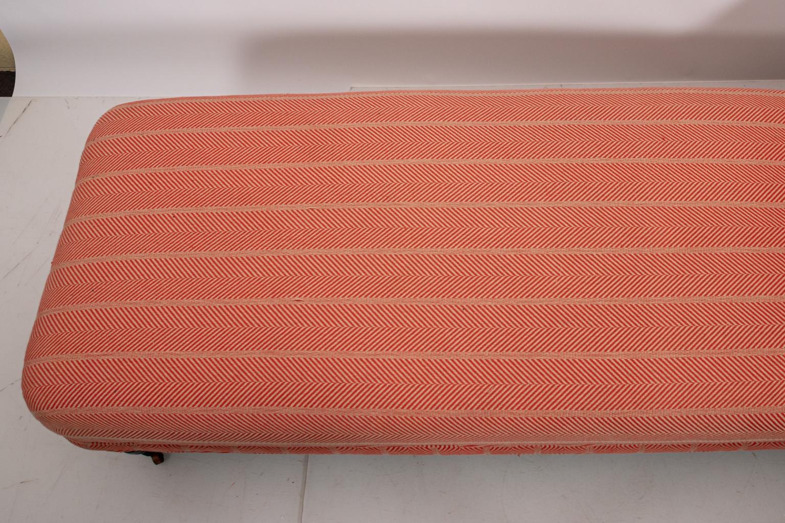 Upholstered Victorian Chaise Lounge Recamier 5