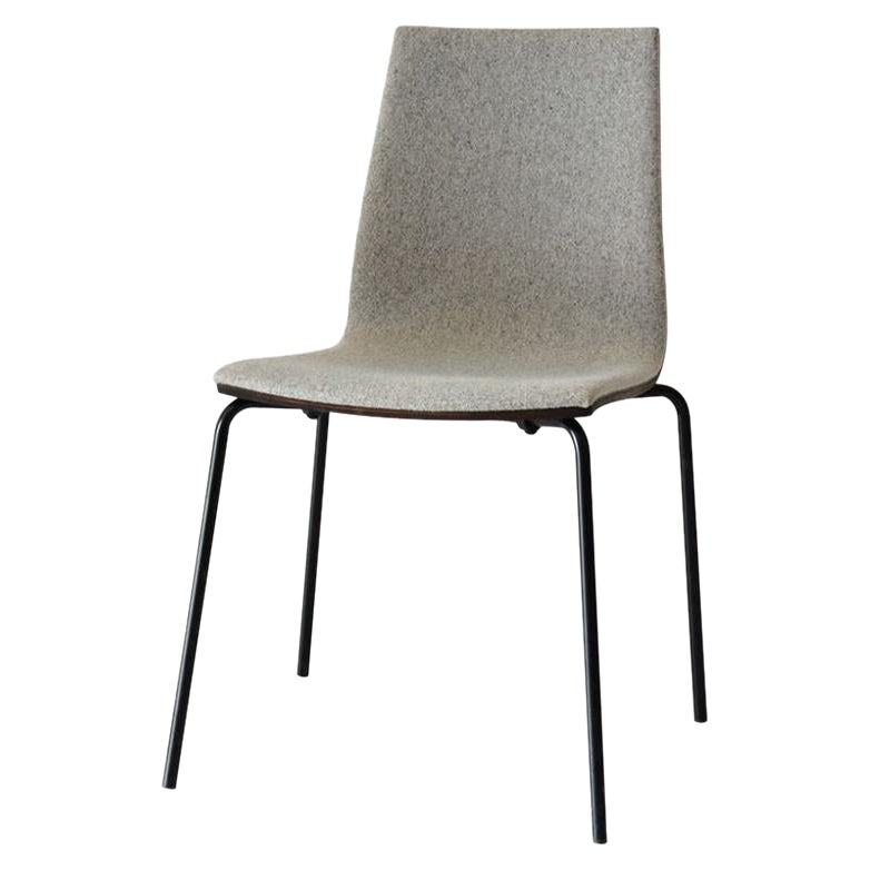 Upholstered Walnut Wallace Chair by Hollis & Morris