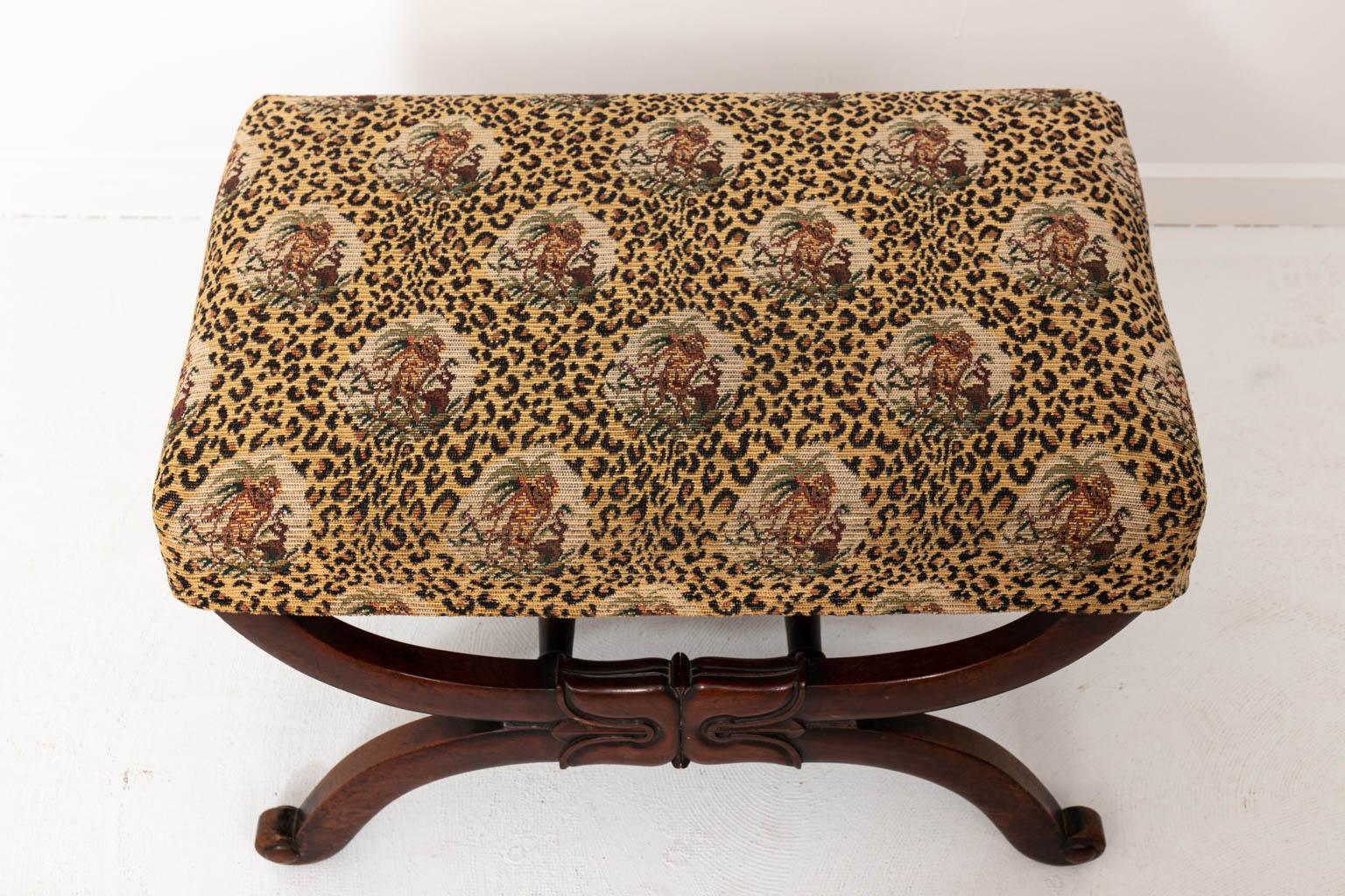 Upholstery Upholstered William IV Style Bench For Sale
