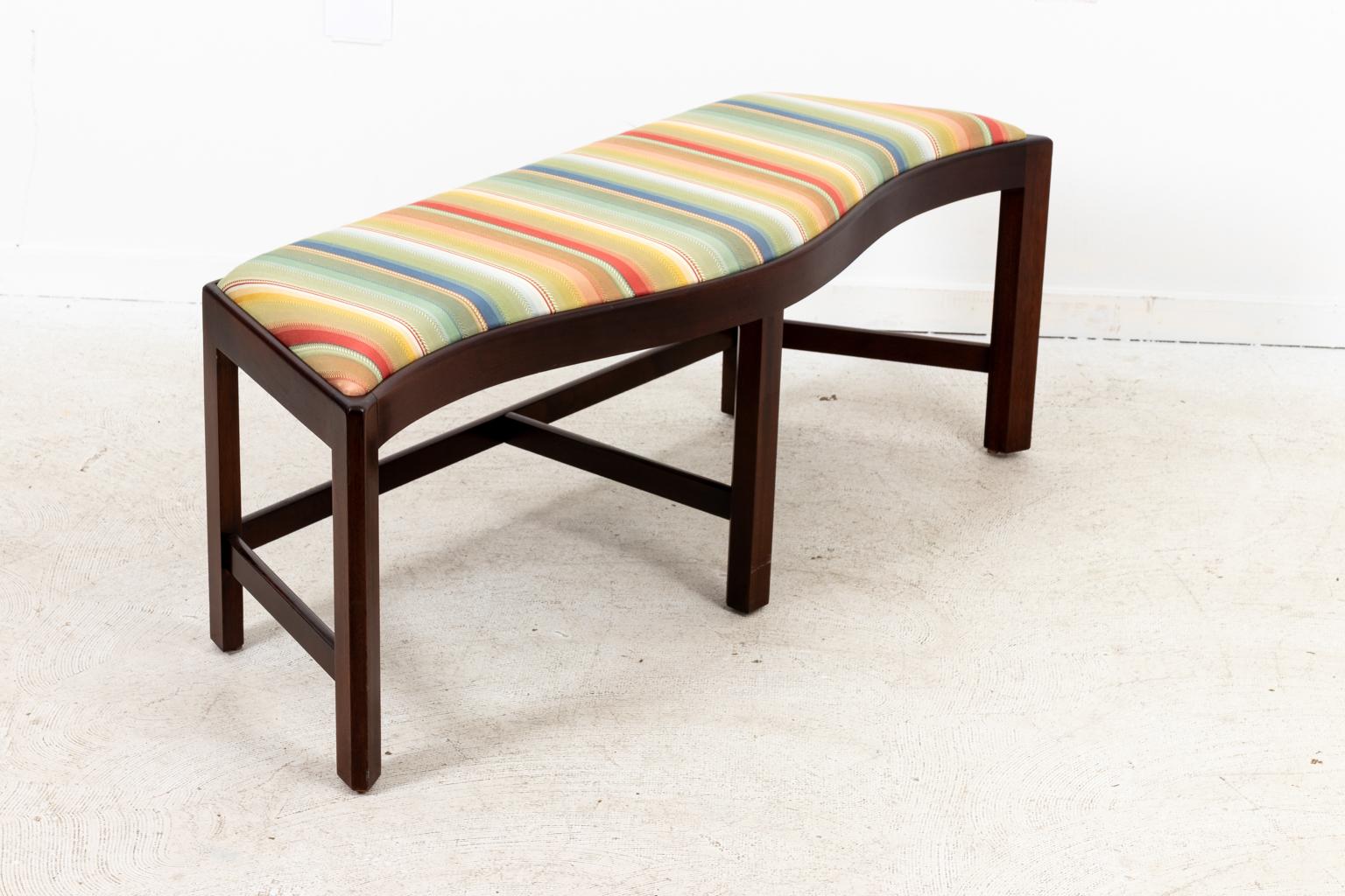 Upholstered Window Bench In Good Condition For Sale In Stamford, CT