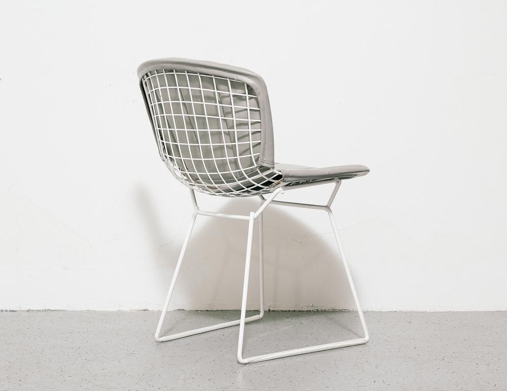 Upholstered Wire Dining Chairs by Harry Bertoia for Knoll 2