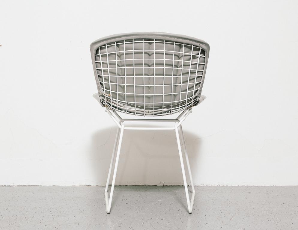 Upholstered Wire Dining Chairs by Harry Bertoia for Knoll 3