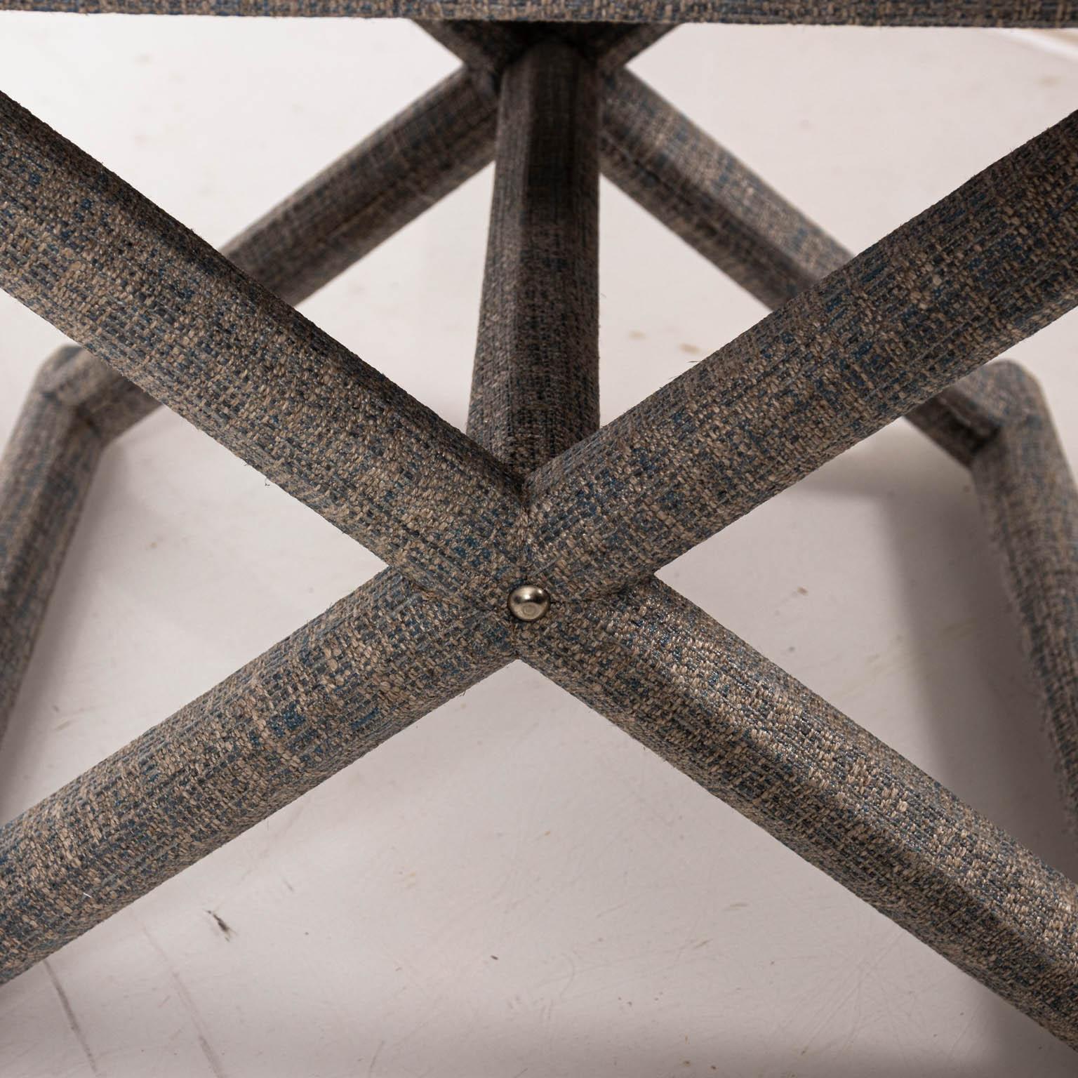 Upholstered X-Frame Bench 3