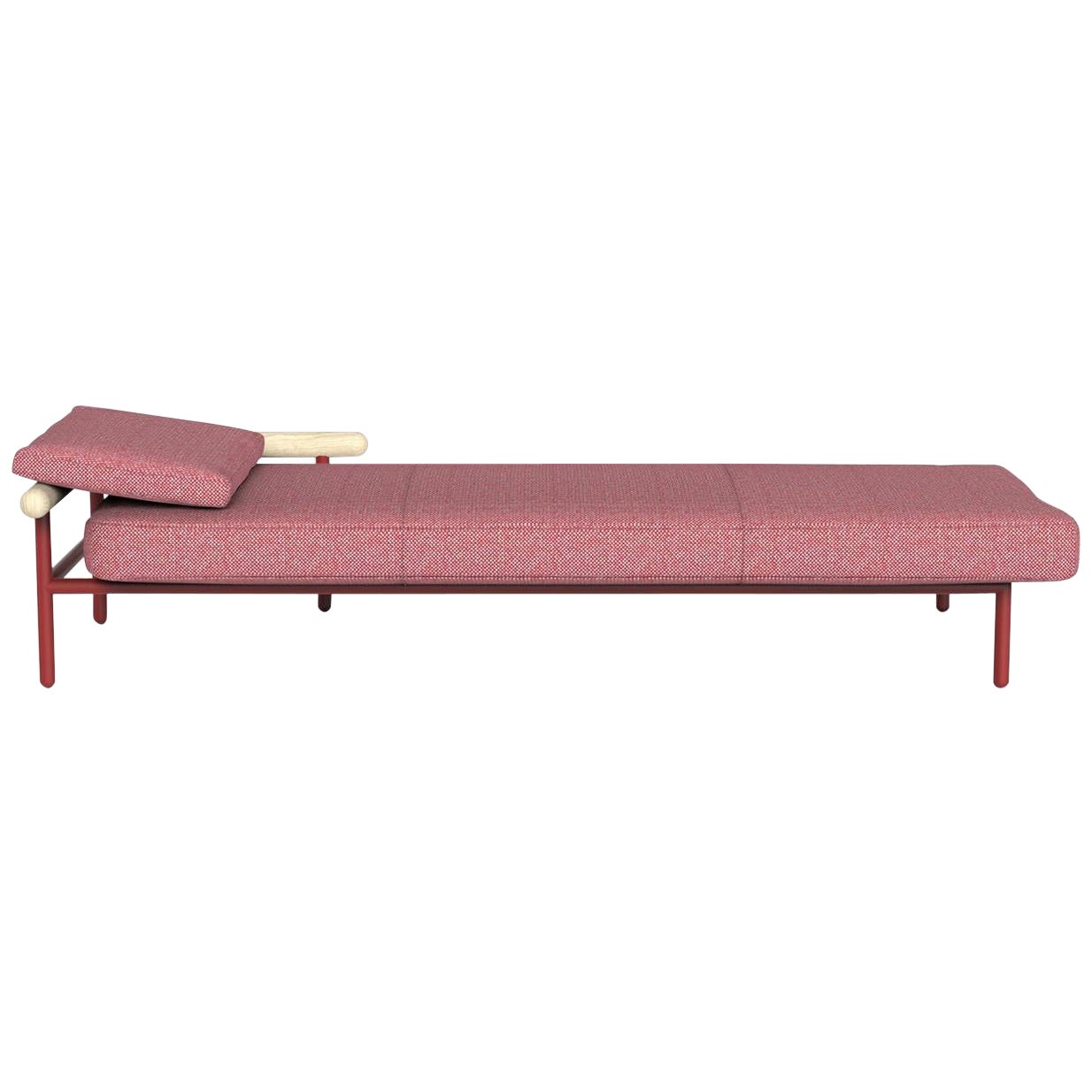 Upholstered "X-Rays" Daybed, Alain Gilles For Sale