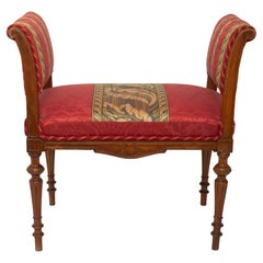 Upholstery English Bench with Armrests