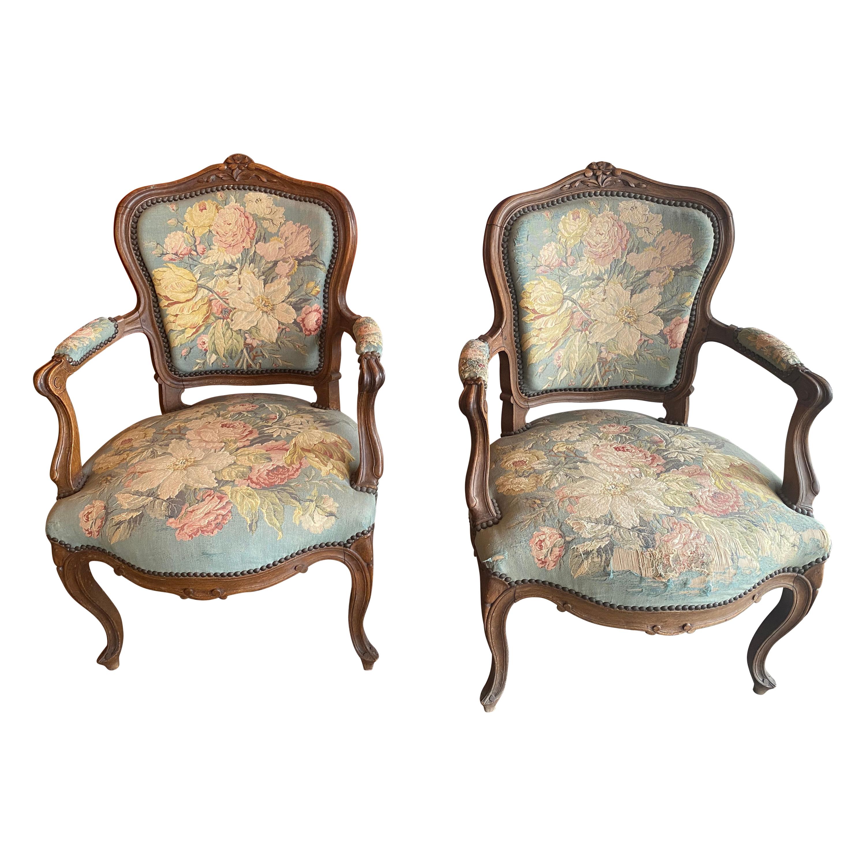 Upholstery Pair of Chairs