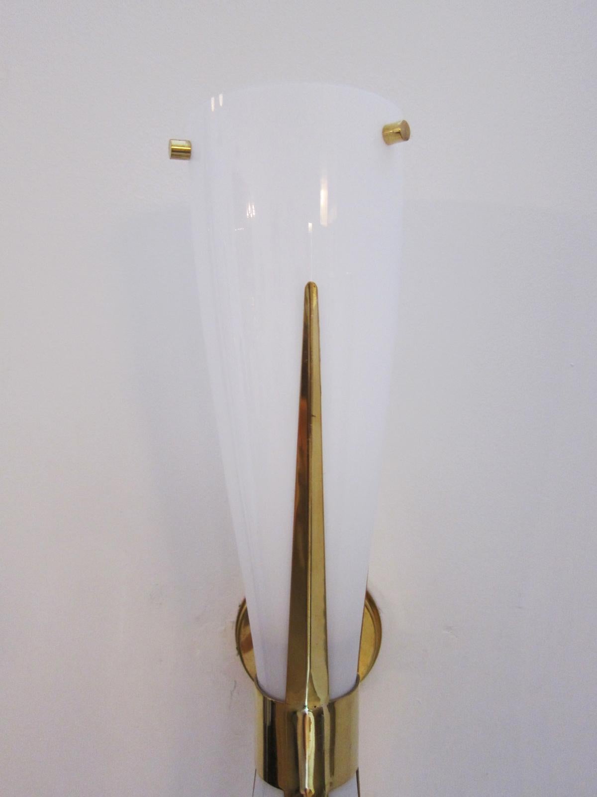 Contemporary Uplight and Downlight Double Cone Wall Lights, Italy