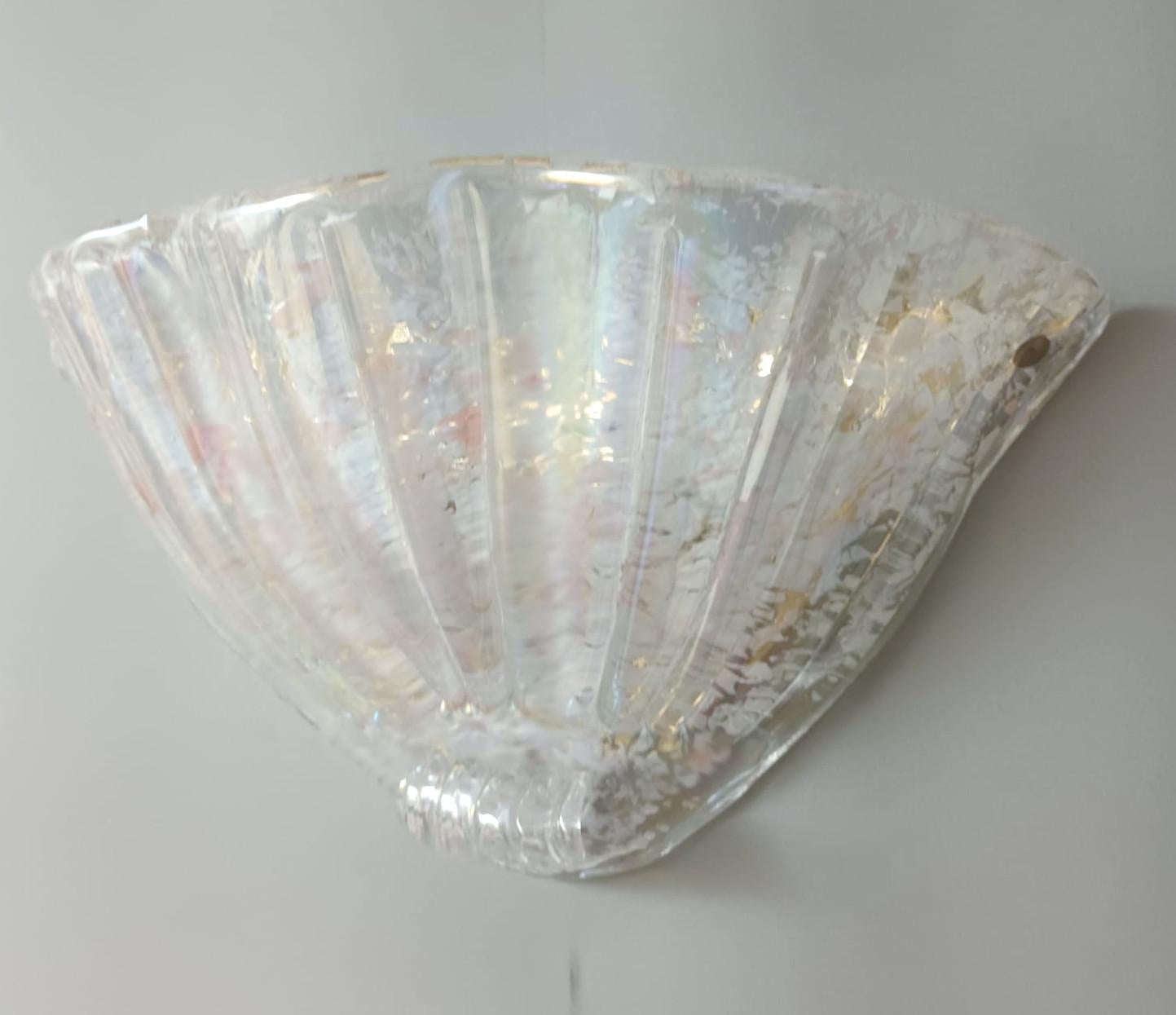 Uplight Shell Sconces, 7 Available In Good Condition For Sale In Los Angeles, CA