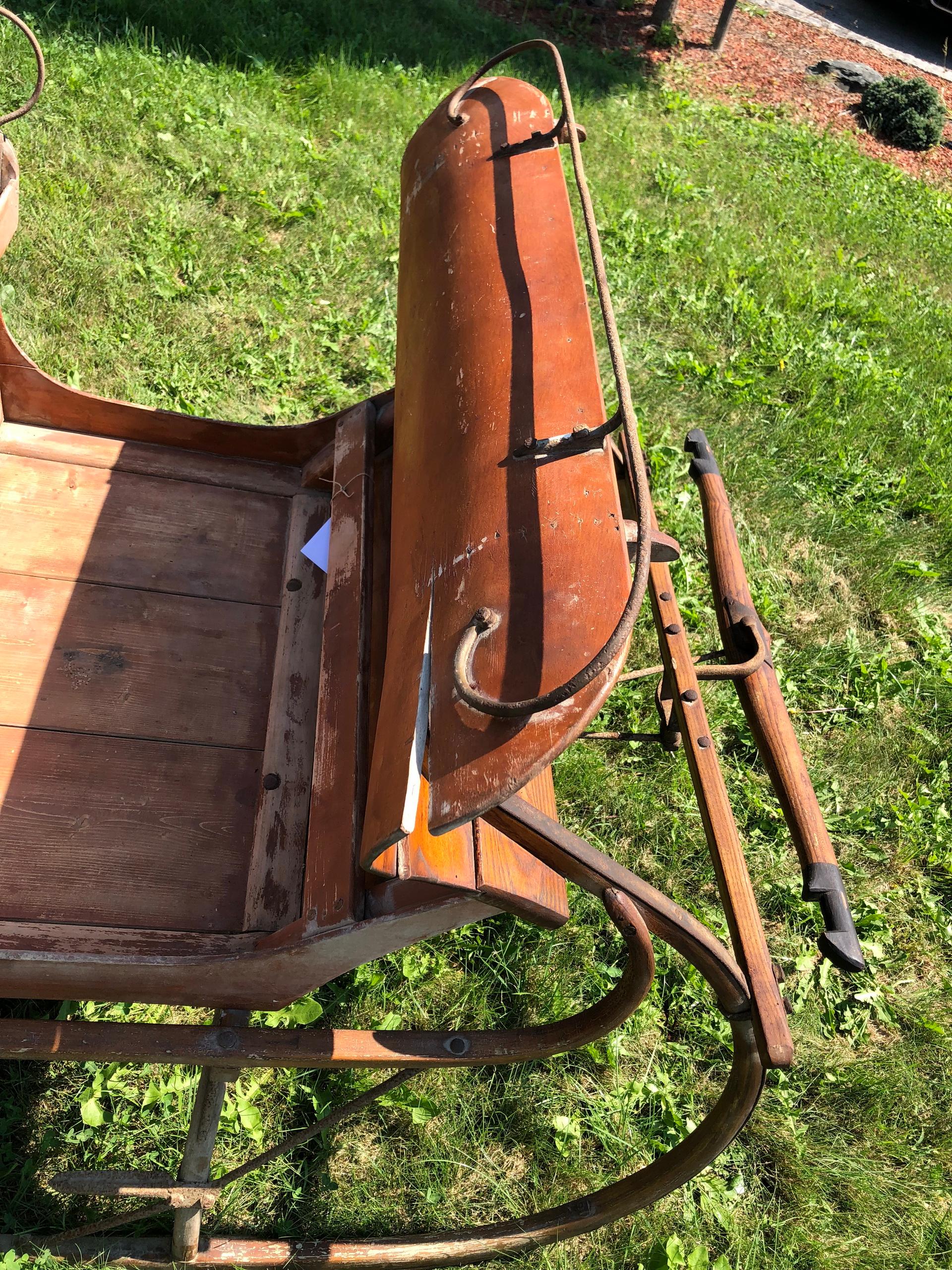 Hand-Crafted Upper Austrian Snow Sledge or Horse Sledge