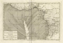 Upper & Lower Guinea Coast Map – West Africa by Bonne c.1780