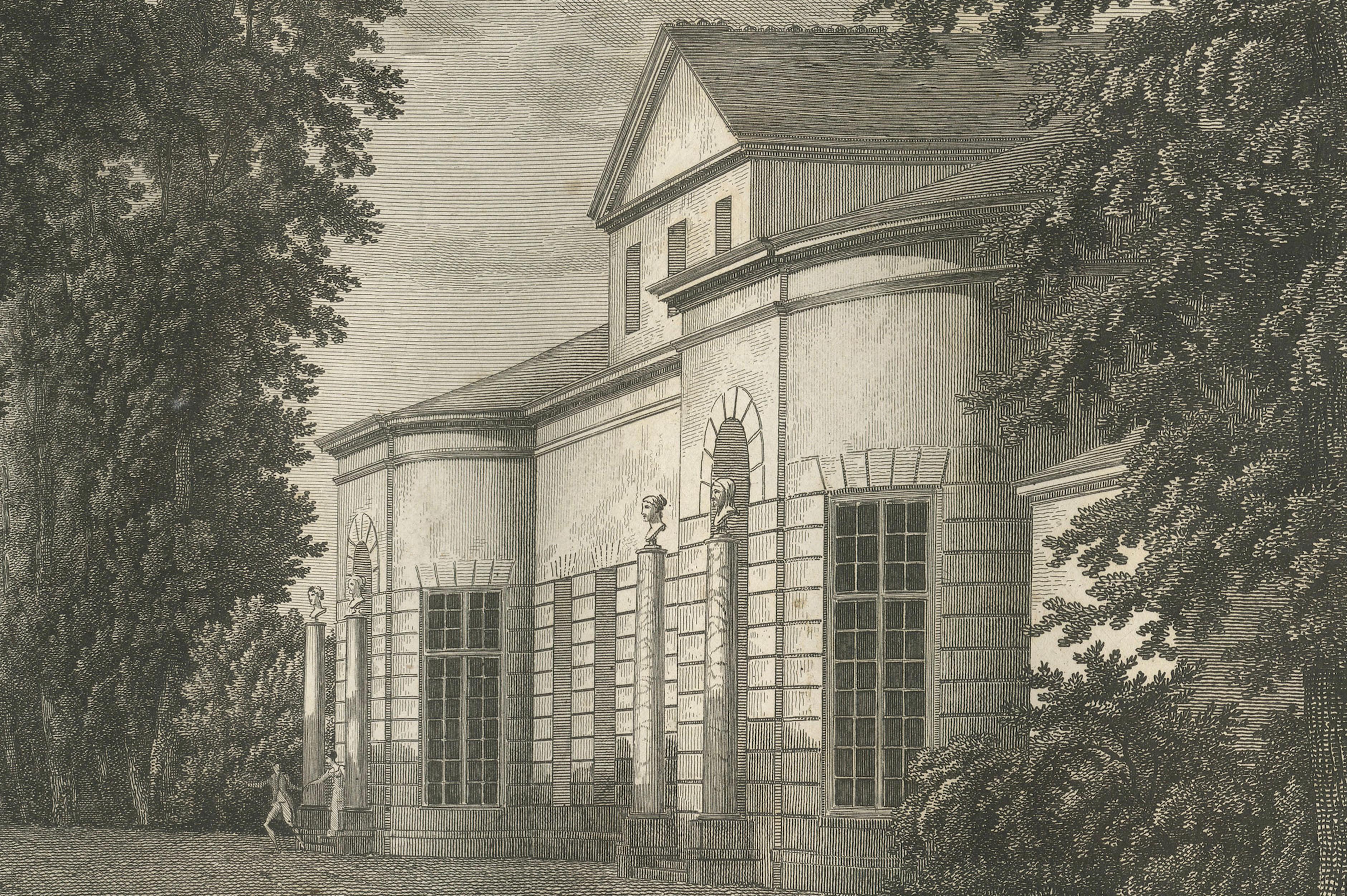 Upper Mall Avenue in the Park of Saint-Cloud by Louis-Pierre Baltard, 1803