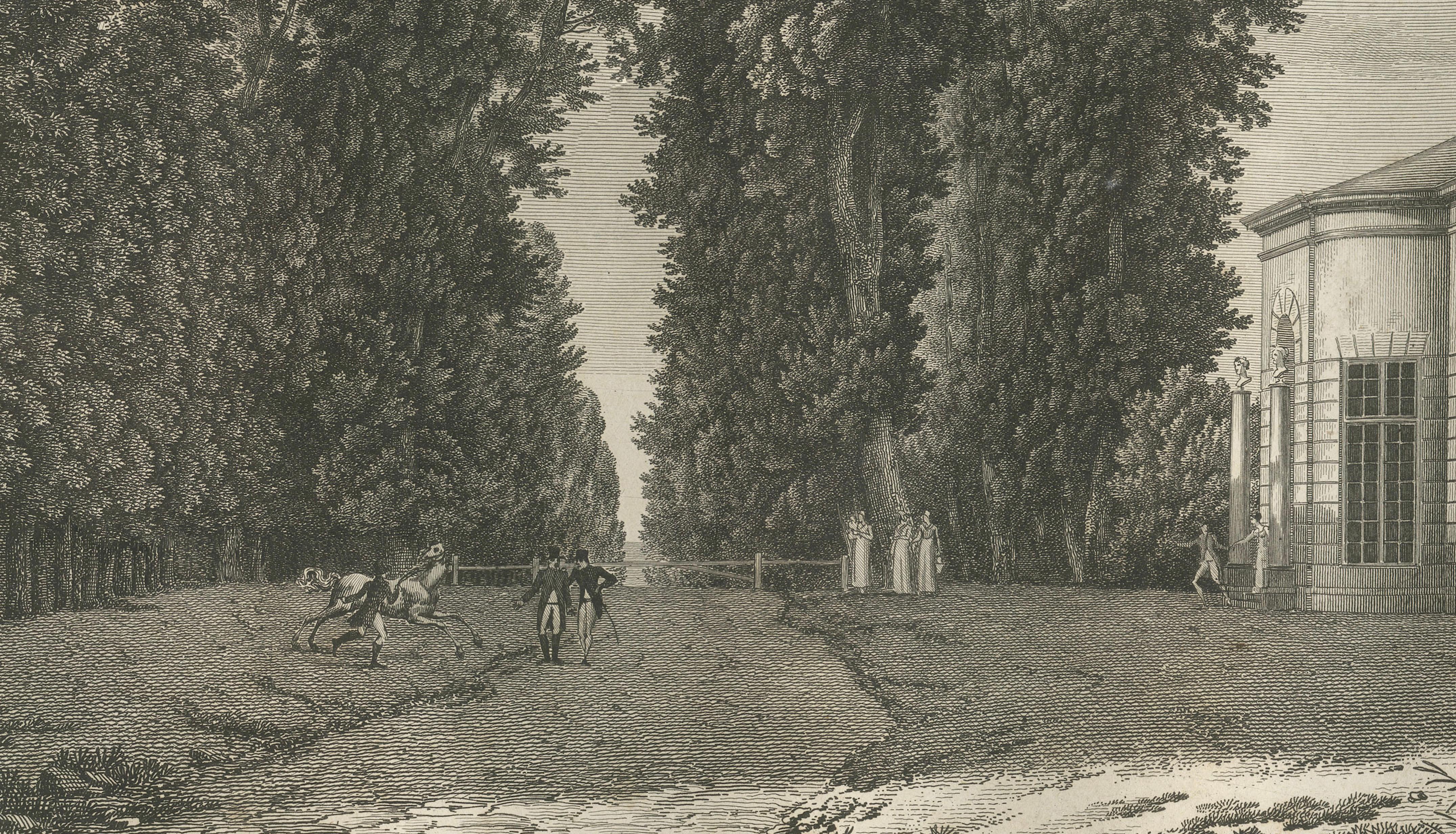 Upper Mall Avenue in the Park of Saint-Cloud by Louis-Pierre Baltard, 1803