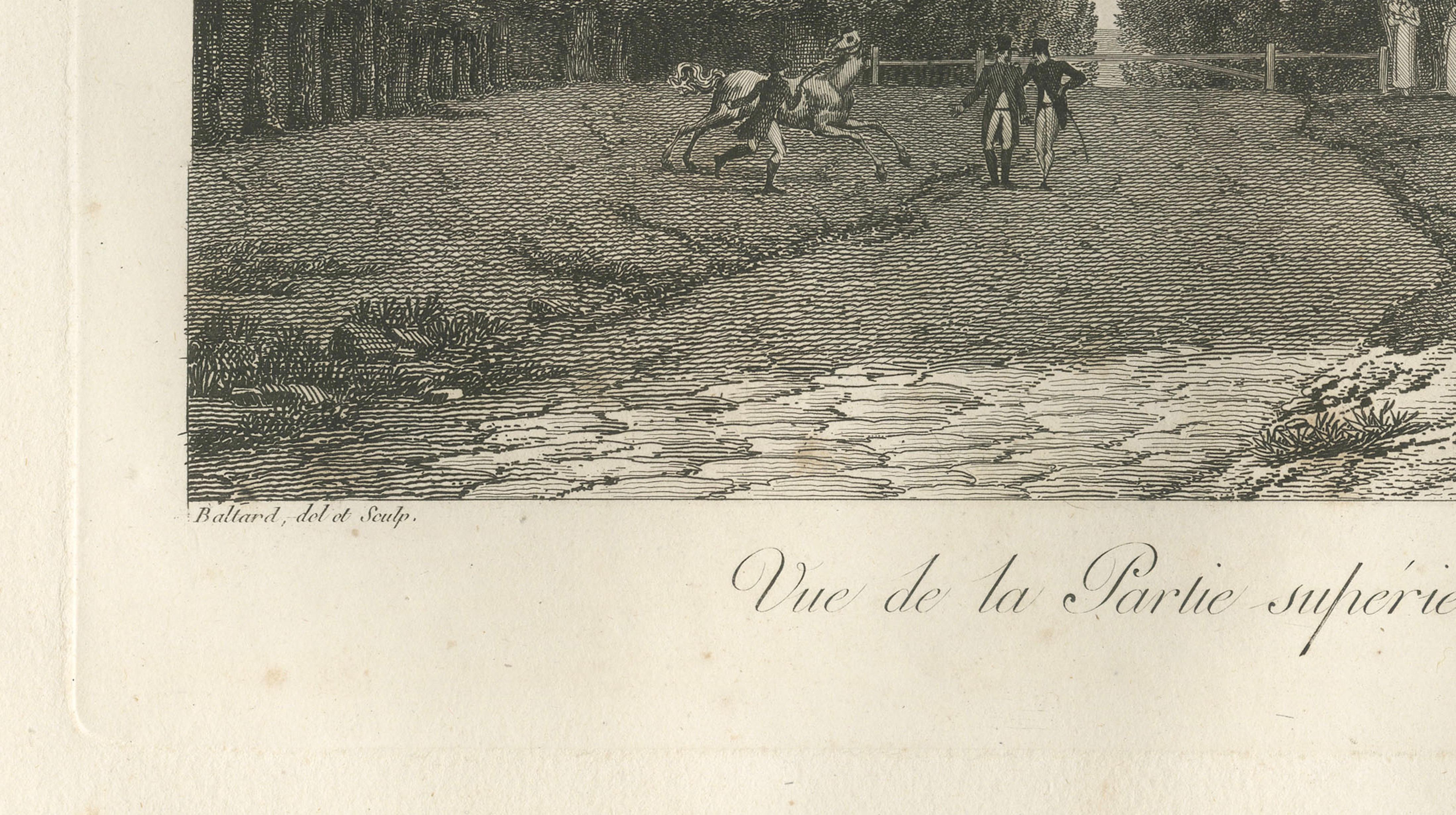 Upper Mall Avenue in the Park of Saint-Cloud by Louis-Pierre Baltard, 1803