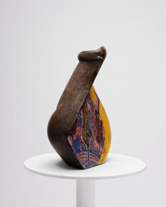 Uppity Uproar in Stoneware and Glaze by Malcolm Mobutu Smith