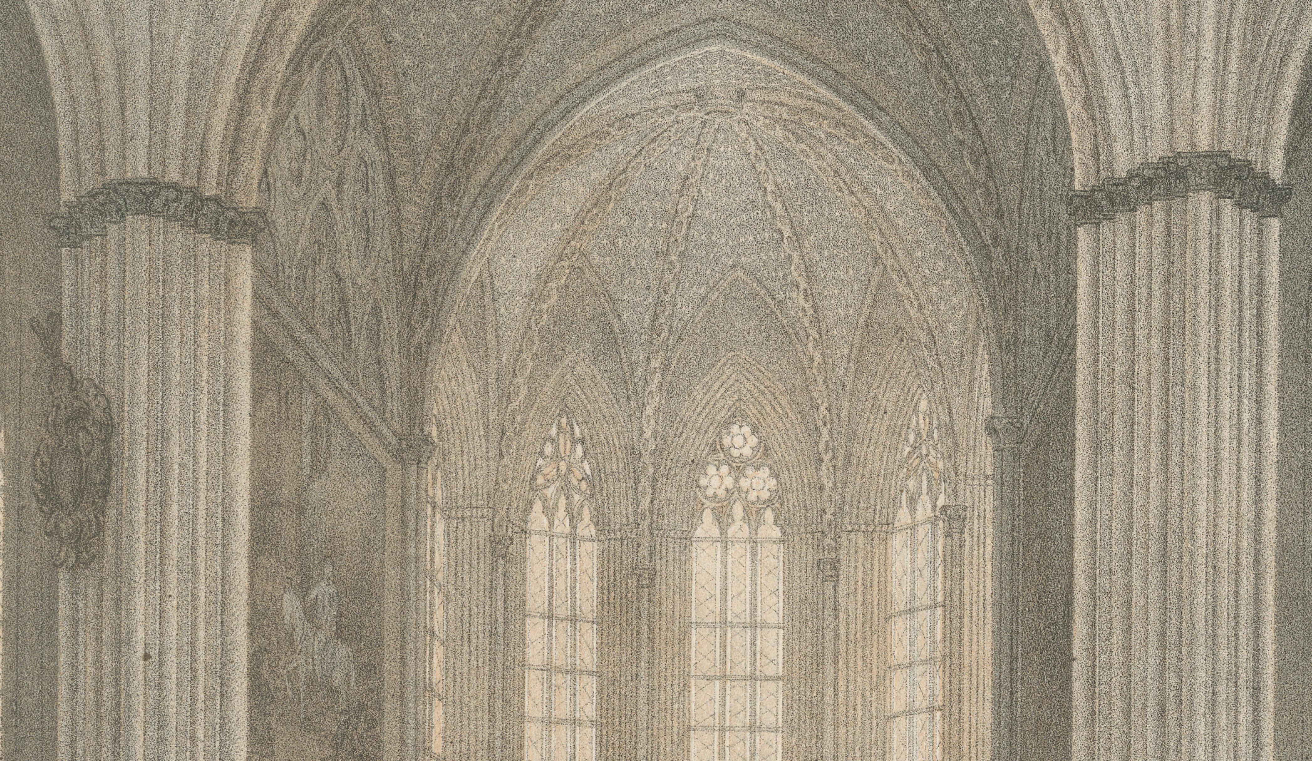 Uppsala Cathedral Memorial Chapel, Gustavianska Grafkoret, Lithograph 1877