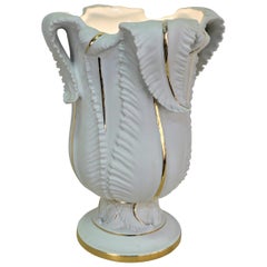 Used Upright Table Lamp Limoges Porcelain