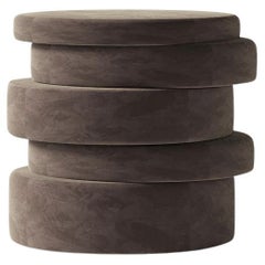 Pouf Up&Up Velours Brown by Hermhaus