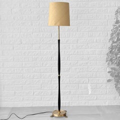 Upsala Armaturfabrik, Scandinavian mid century floor lamp, brass, Sweden, 1960s