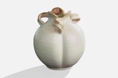 Upsala Ekeby Attribution, Vase, Keramik, Schweden, 1930er Jahre