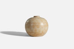 Upsala-Ekeby, Beige Glazed Earthenware, Sweden, 1940s