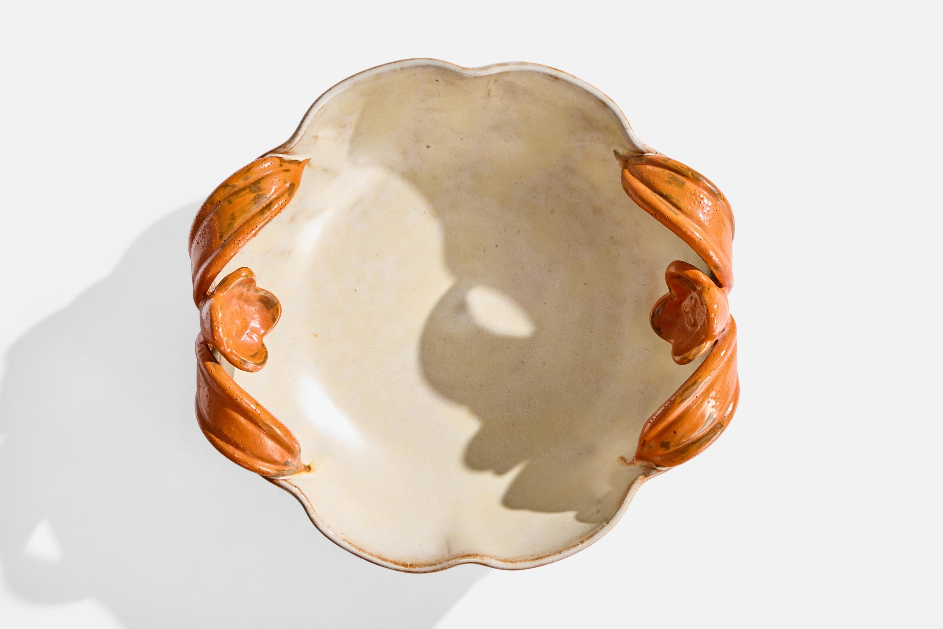 Suédois Bol, faïence de Upsala Ekeby, Suède, années 1930 en vente