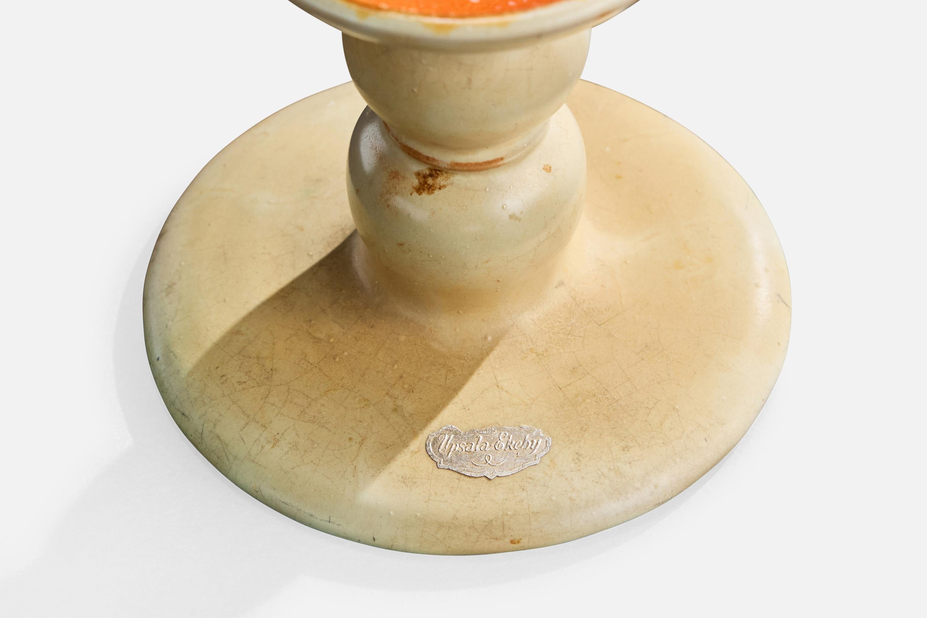 Ceramica Upsala Ekeby, Candlesticks, Ceramic, Sweden, 1930s in vendita