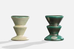 Upsala Ekeby, Candlesticks, Earthenware, Sweden, 1930s