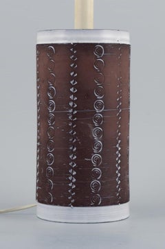Upsala Ekeby, Ceramic Table Lamp, Approx, 1960
