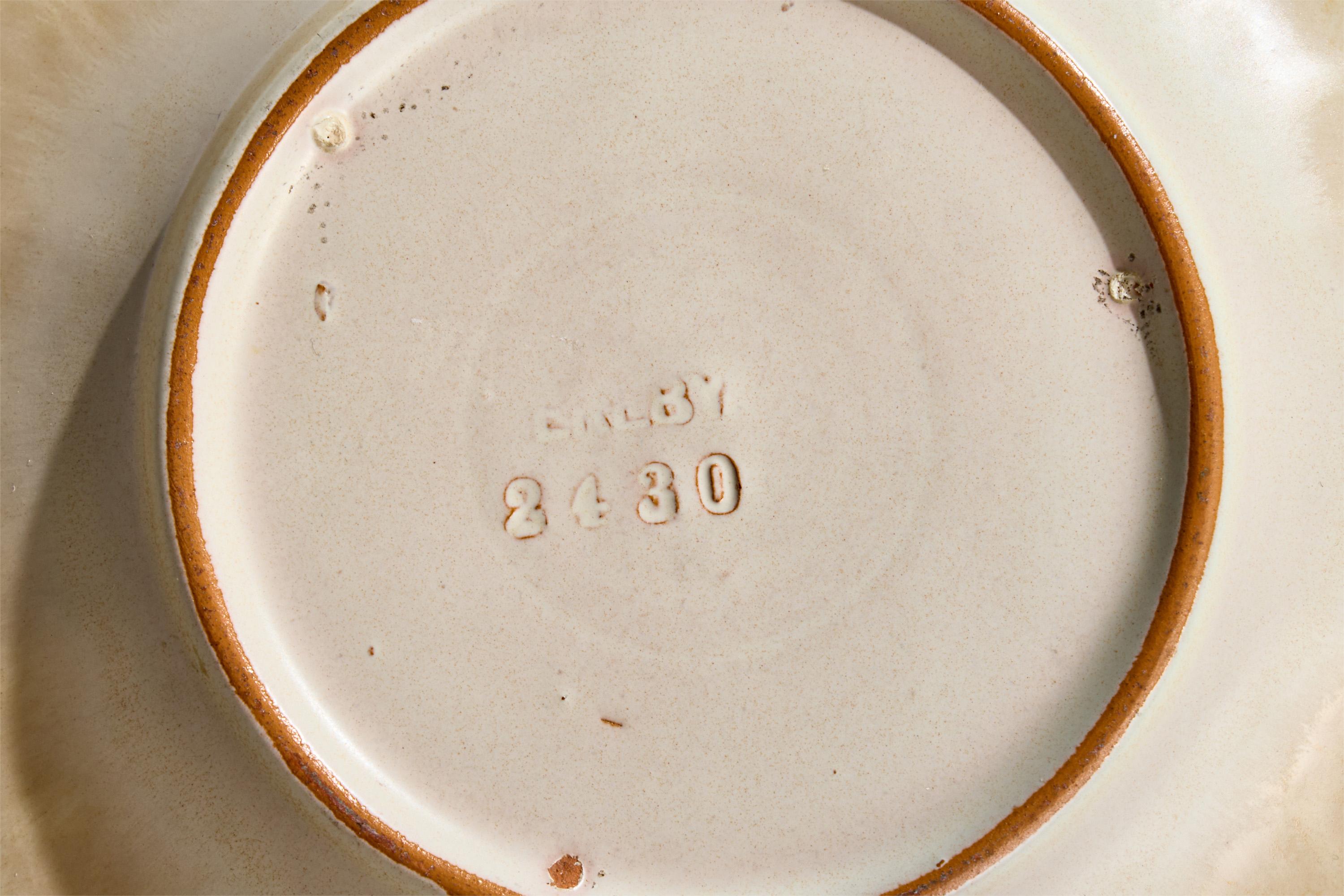 Upsala Ekeby, Piatto, Terracotta, Svezia, anni '30 in vendita 3