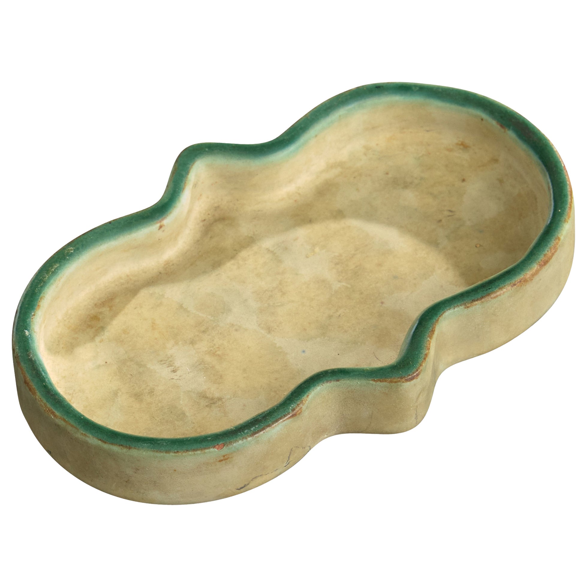 Upsala Ekeby, Dish, Earthenware, Sweden, 1930s For Sale
