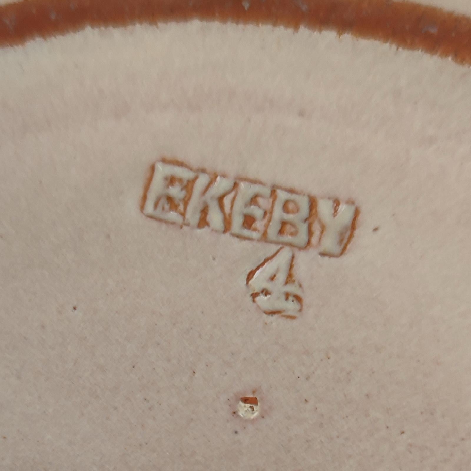 Upsala Ekeby, Einar Luterkort, Servizio di frutta in ceramica, 1+10 pezzi, Svezia, anni '30 in vendita 9